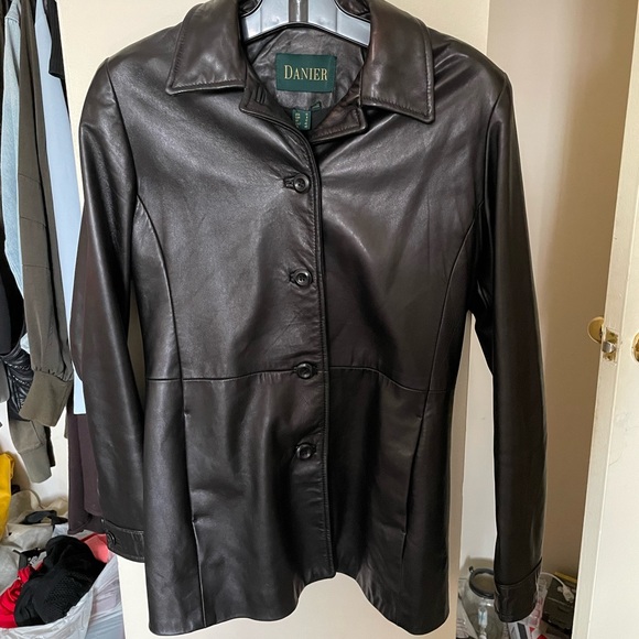 Danier Authentic Leather Jacket Vintage - Picture 1 of 4